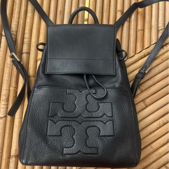 Tory Burch Handbags - Tory Burch Black Leather Backpack